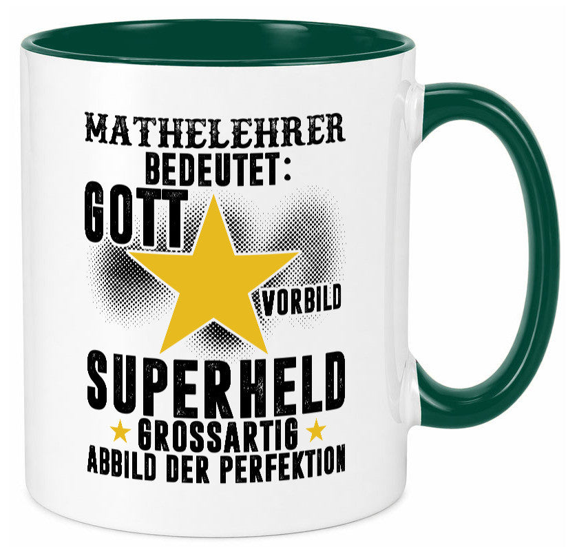 Bedeutung von Mathelehrer | Lehrer Mathe Humor Geschenkidee Tasse