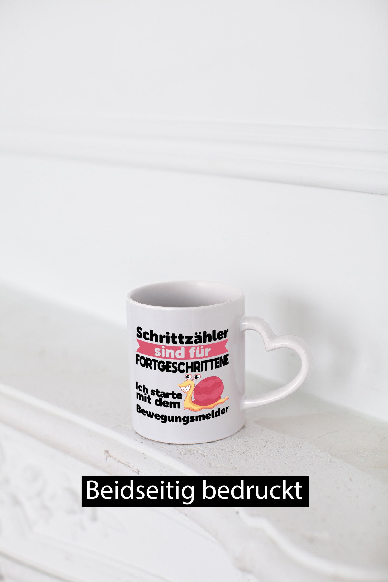 Schrittzähler Fortgeschrittene, Bewegungsmelder | Schnecke Geschenk Humor