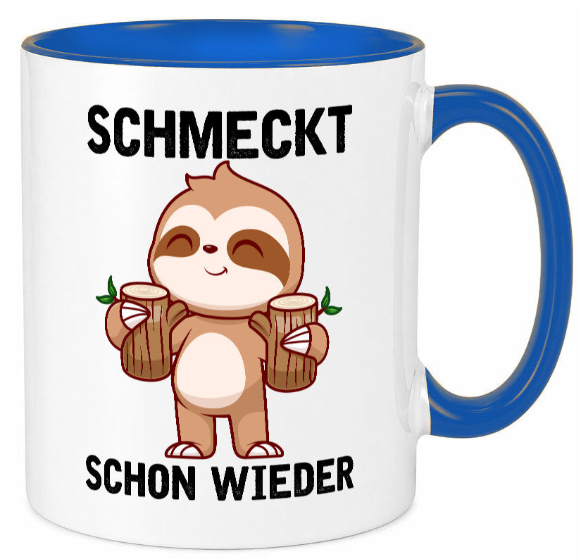 Schmeckt schon wieder | Frankfurt Hessen v2 Geschenkidee Humor Tasse