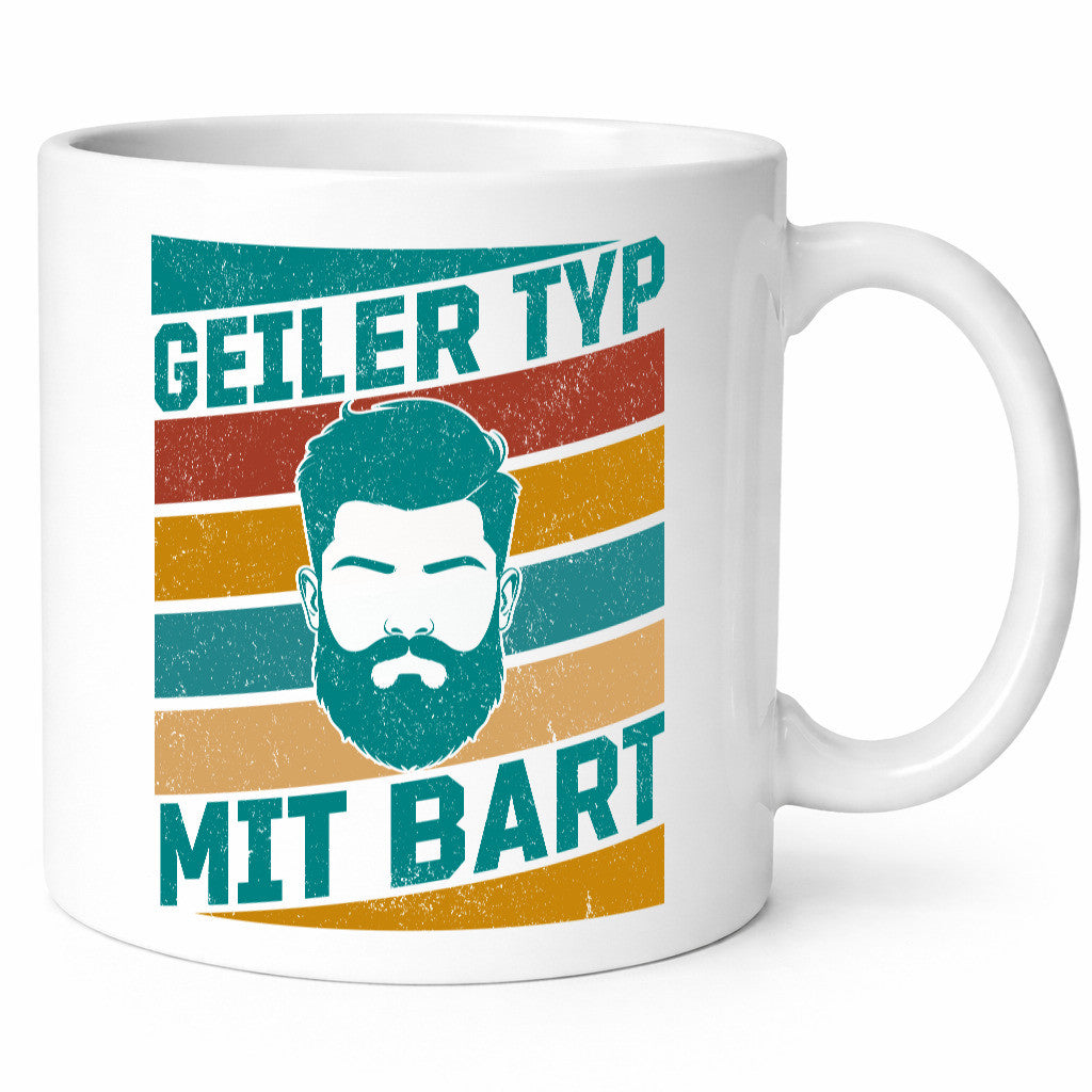 Geiler Typ mit Bart | Bartträger lustig Humor Geschenkidee Geschenk Tasse