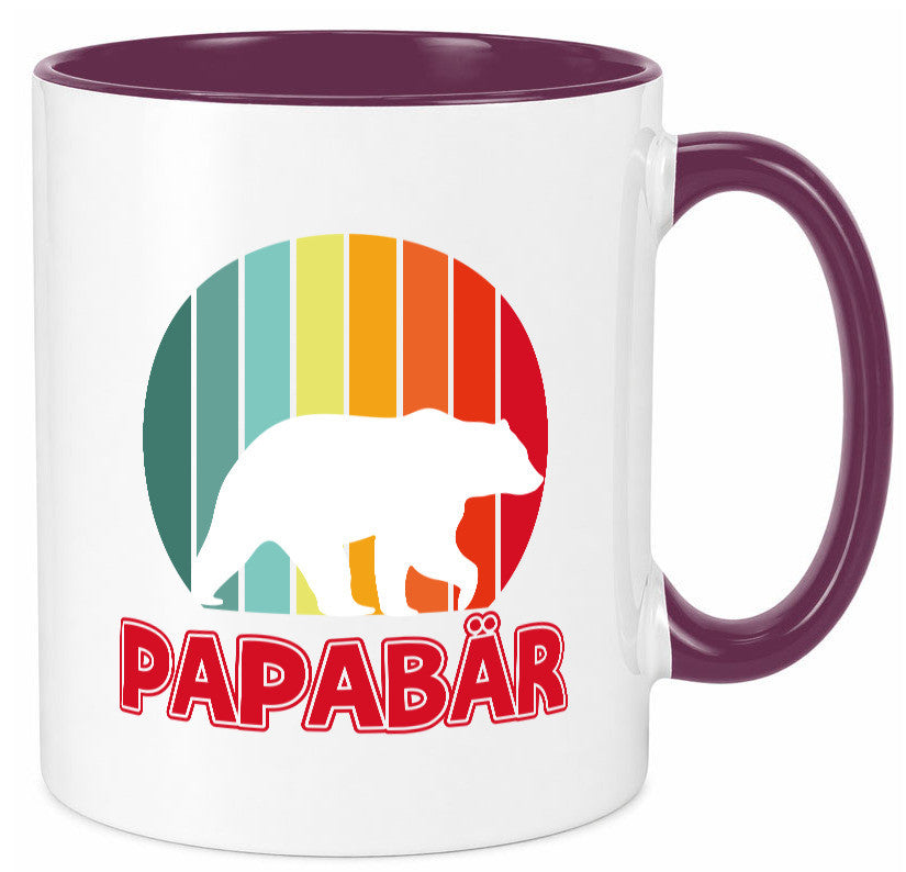 Papabär | Papa Tasse Vater Vatertag Bär lustiger Spruch Geschenk Familie