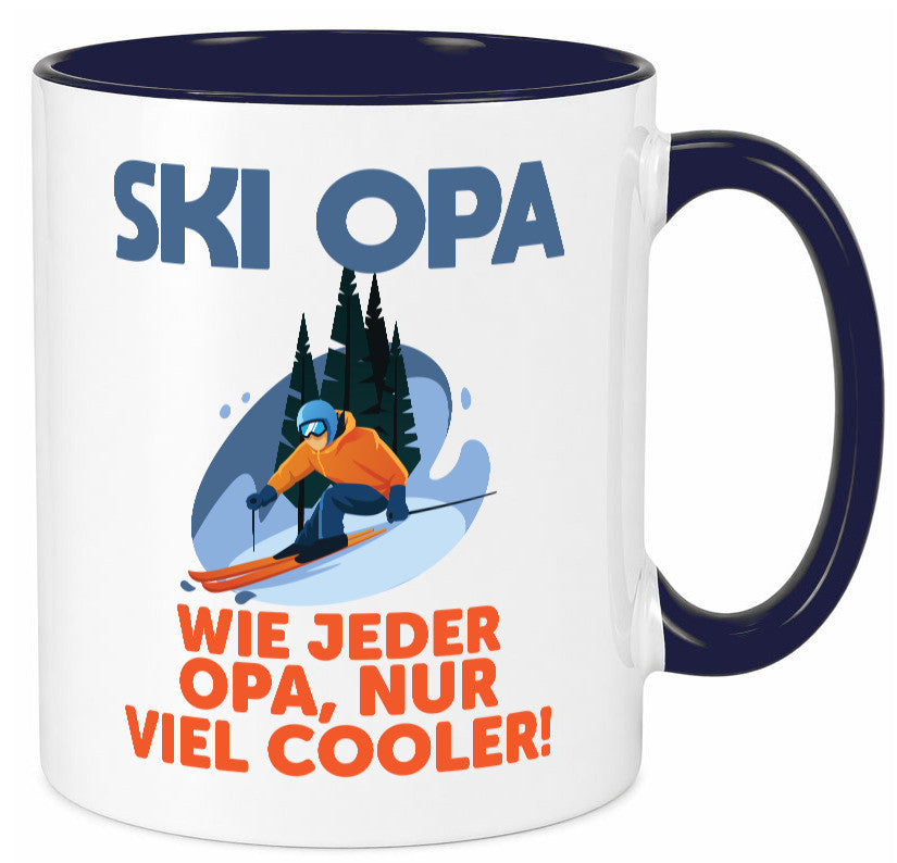 Ski Opa, normal, nur cooler | Skifahrer Bäume Schnee Geschenkidee Familie Humor