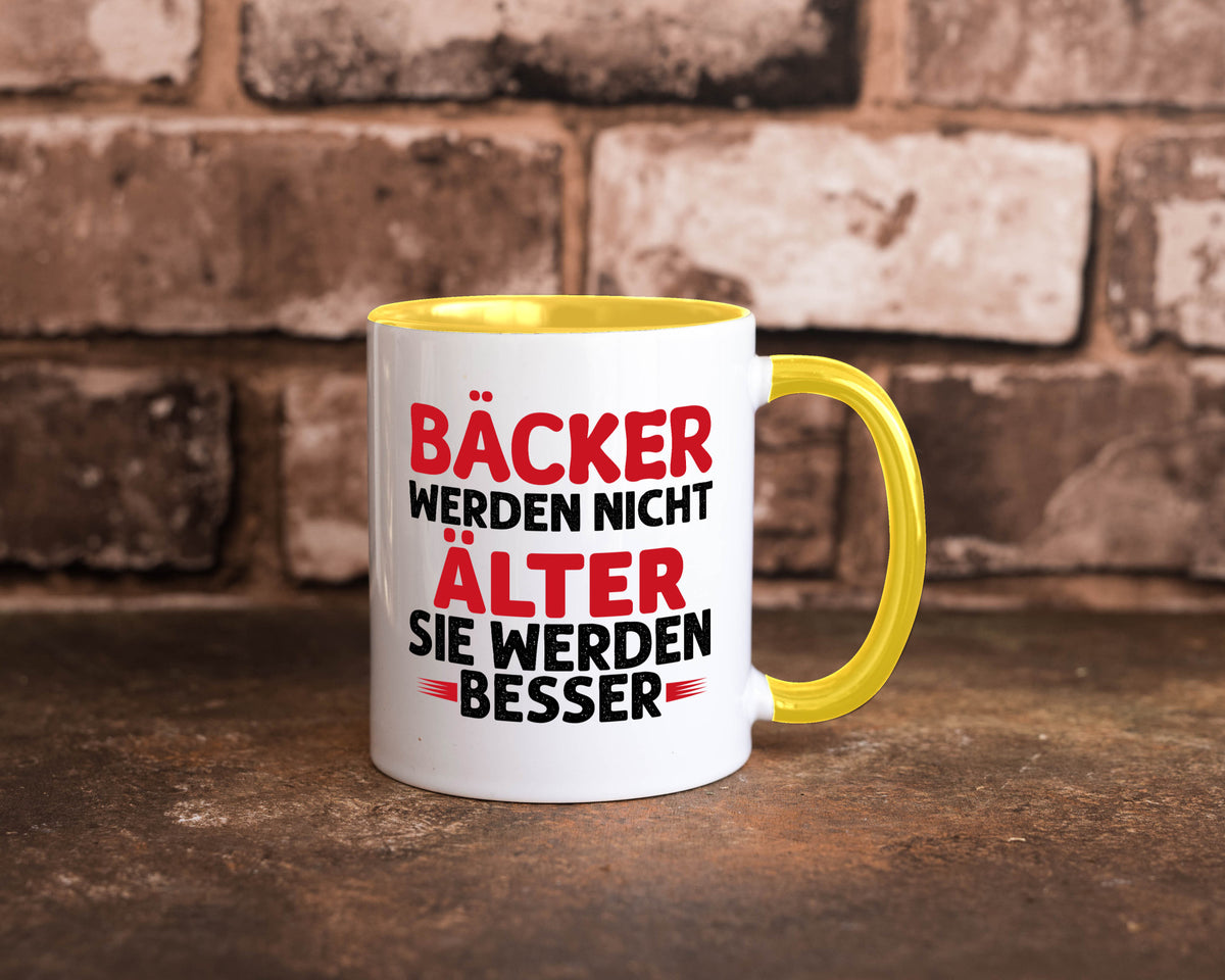 Bäcker werden nicht älter Sie besser lustig Humor Geschenkidee Geschenk Tasse