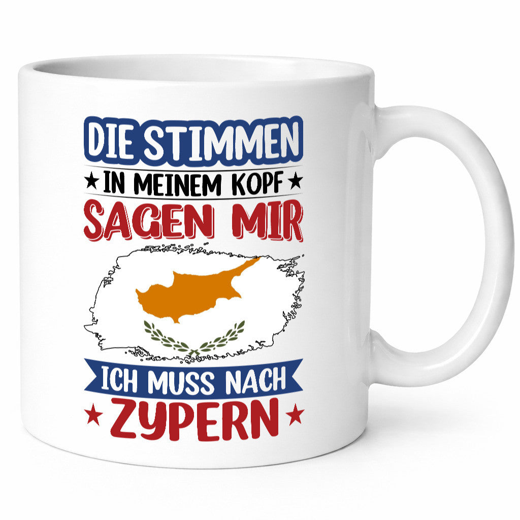 Zypern | Urlaub Stimmen in meinem Kopf Traumland lustiger Spruch Geschenk Humor