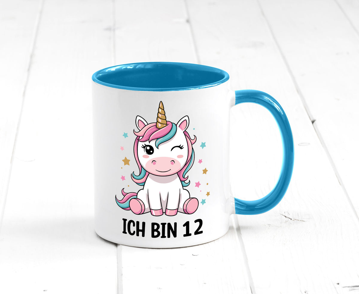 12. Geburtstag | 12 Jahre Einhorn Mädchen lustig Geschenkidee Geschenk Tasse