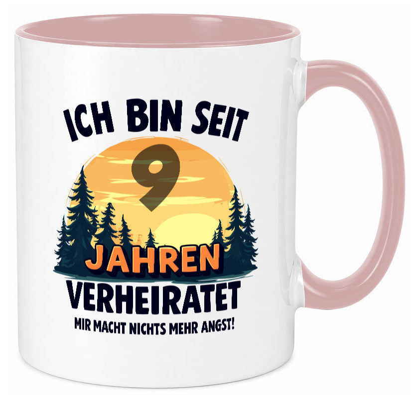 Ich bin Verheiratet | 9. Hochzeitstag Ehepaar v2 Geschenkidee Humor Tasse