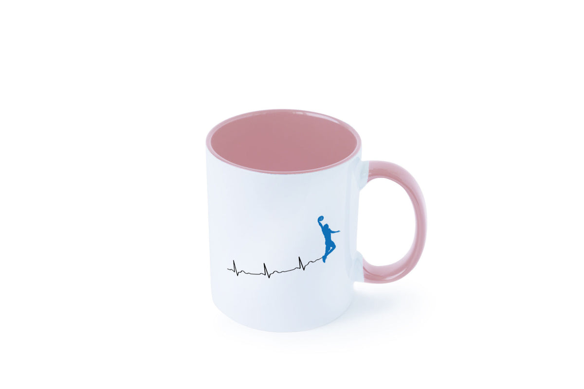 Herzschlag Basketball | Motiv Sport Ballsport Humor Geschenkidee Tasse