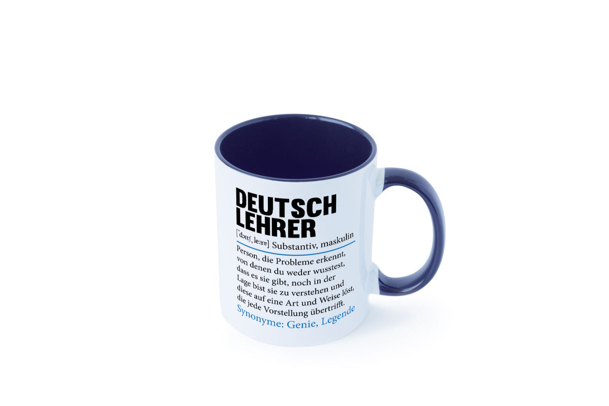 Deutschlehrer Spruch | Lehrer Schule Humor lustig Geschenkidee Geschenk Tasse