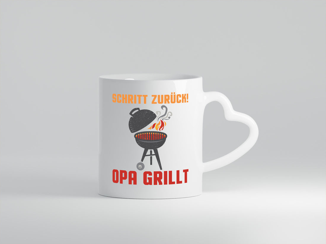 Schritt zurück, Opa grillt | Grill Flamme Geschenk Familie Geschenkidee