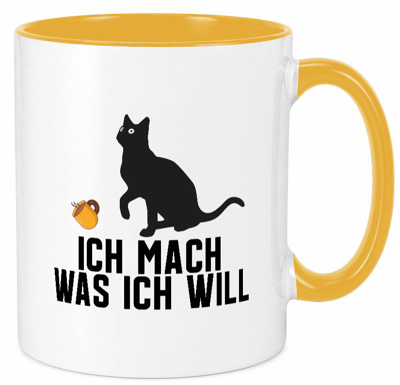 Ich mach was will | Katze Katzenliebhaber Egoist lustig Tierliebhaber Humor Tasse