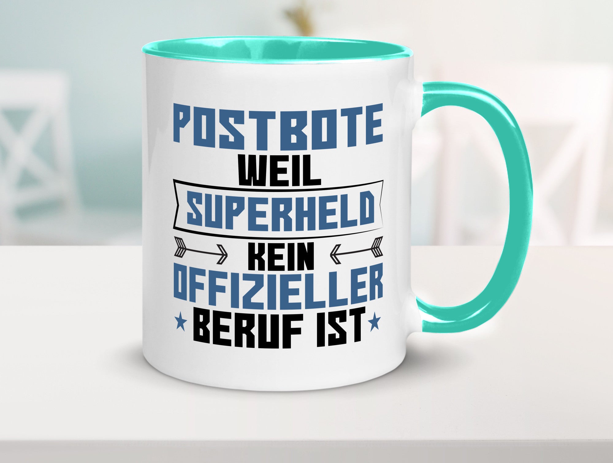 Superheld Postbote | Beruf Post Briefträger Geschenk Arbeit Kollegen Büro