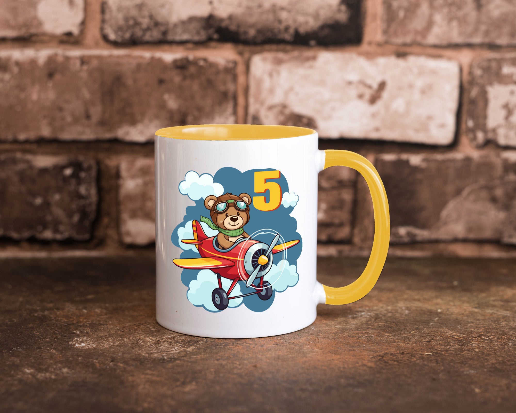 5. Geburtstag | 5 Jahre Kinder Pilot Flugzeug Geschenkidee Humor Tasse