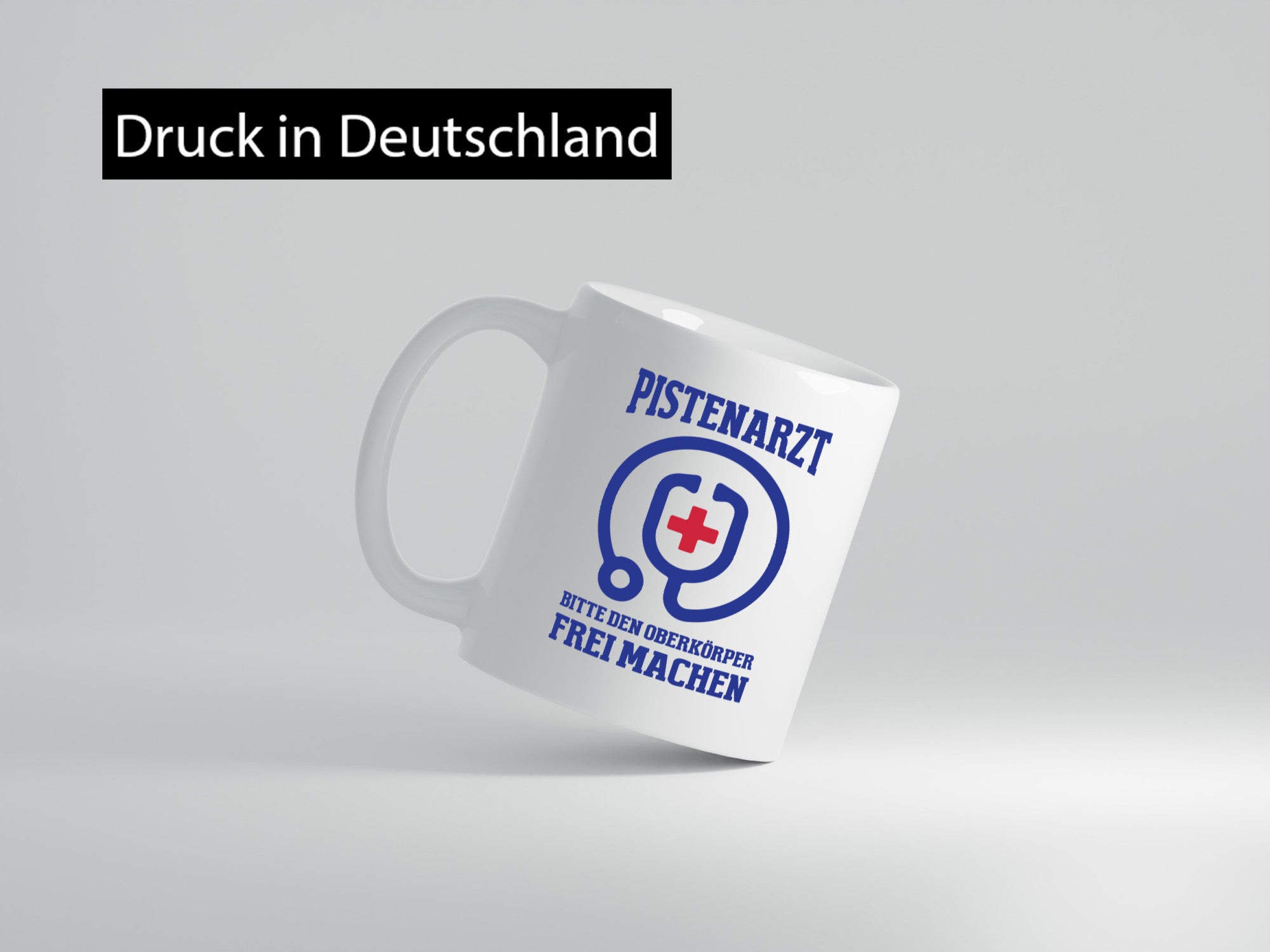 Pistenarzt, Oberkörper frei machen | Stethoskop lustiger Spruch Geschenk Humor
