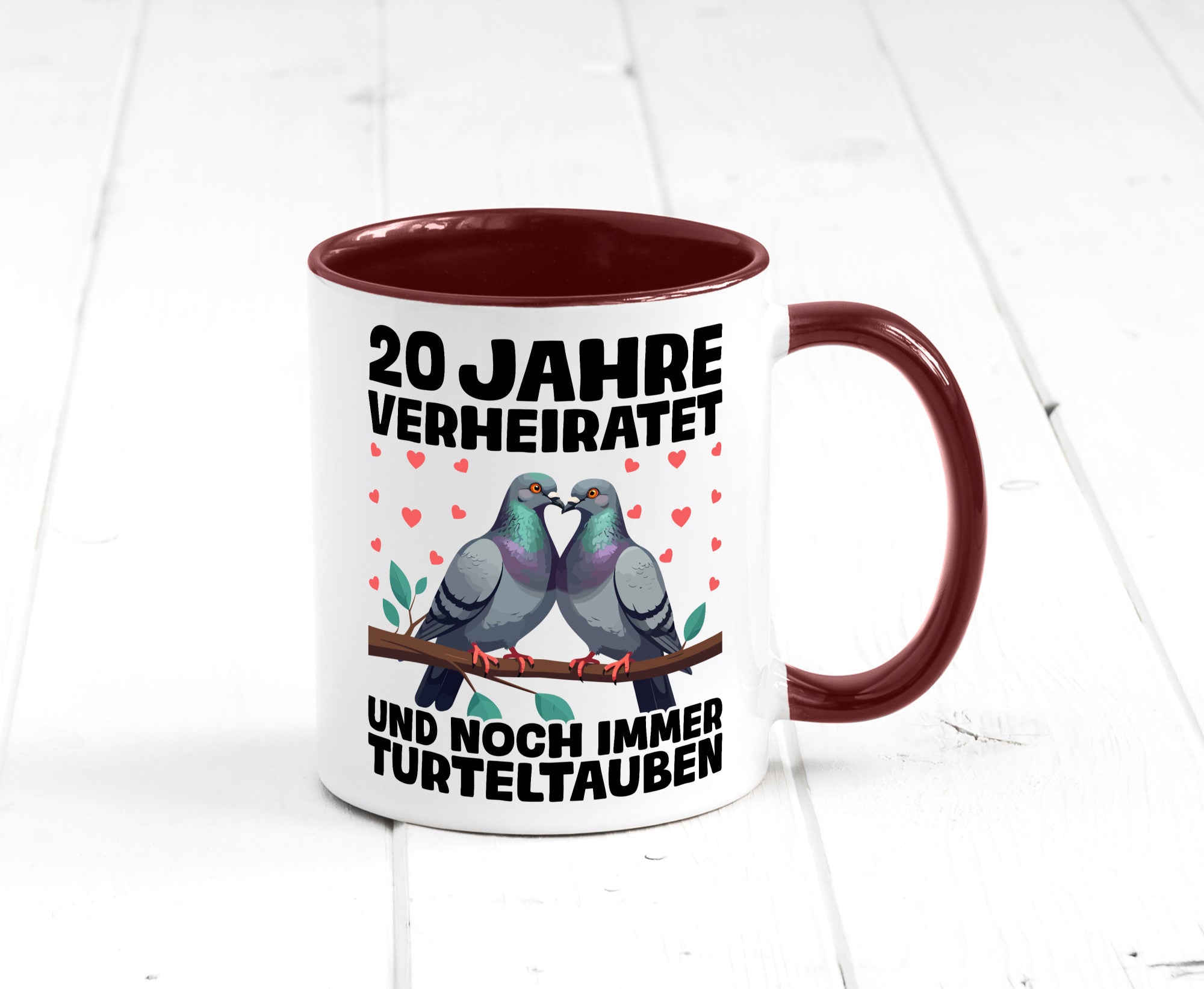 20 Jahre verheiratet | Turteltauben Ehe Ehepaar lustig Humor Geschenkidee