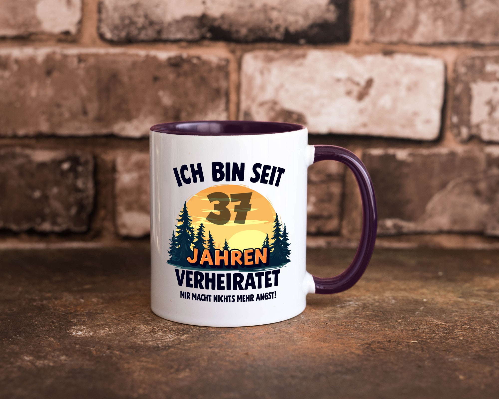 Ich bin Verheiratet | 37. Hochzeitstag Ehepaar v2 lustiger Spruch Geschenk