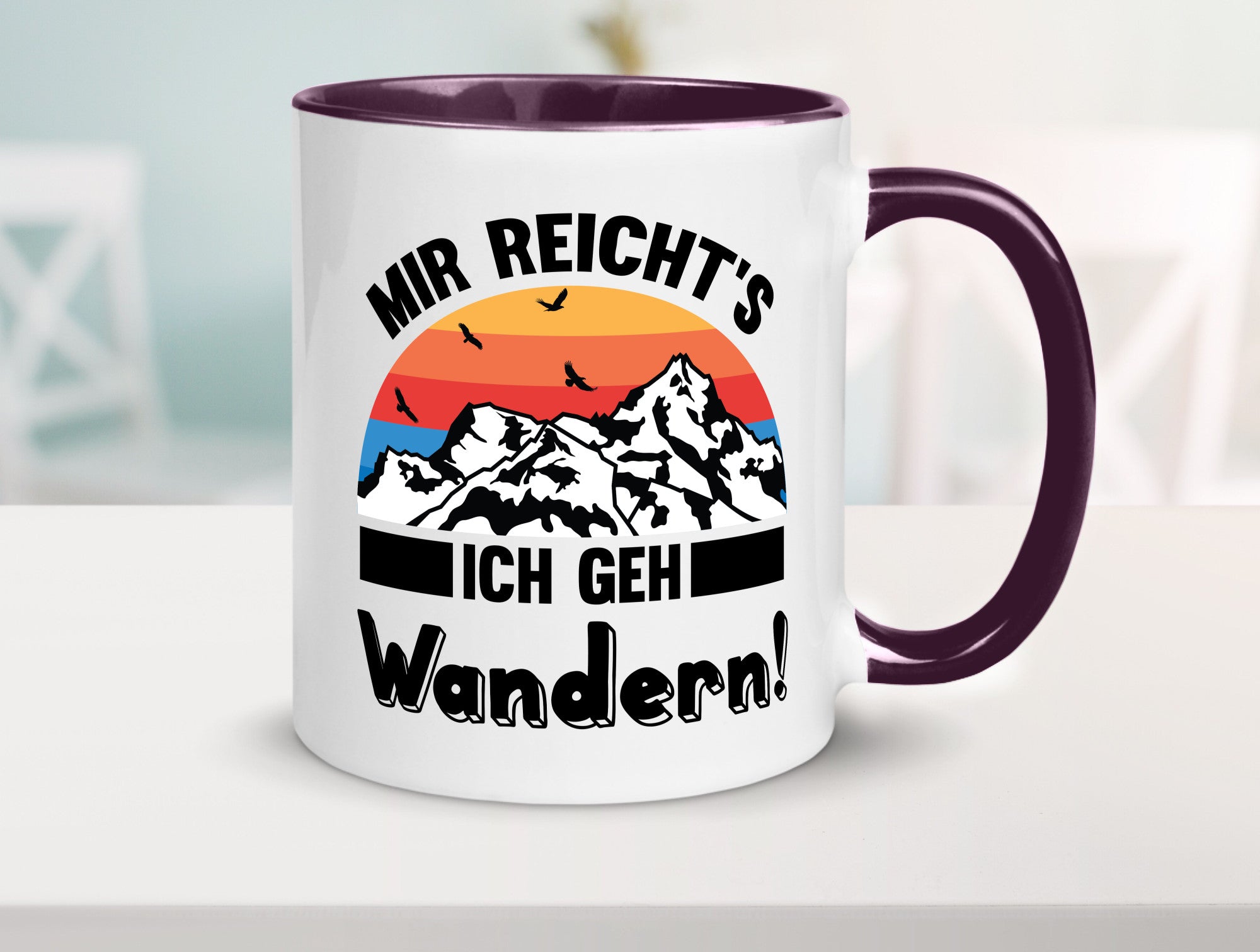 Mir reichts ich geh Wandern | Berge Laufen Natur Humor Geschenkidee Tasse