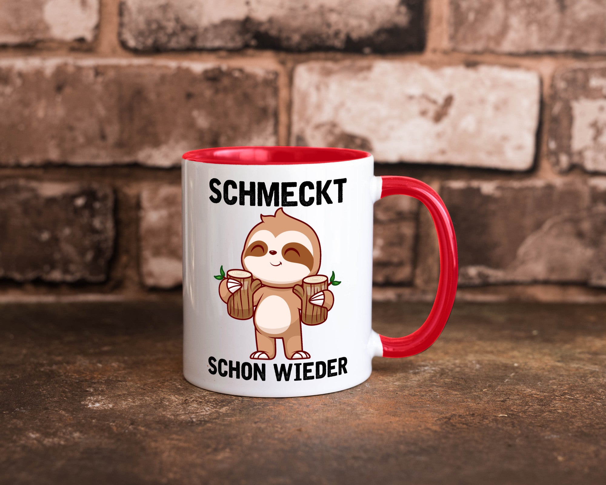 Schmeckt schon wieder | Frankfurt Hessen v2 Geschenkidee Humor Tasse