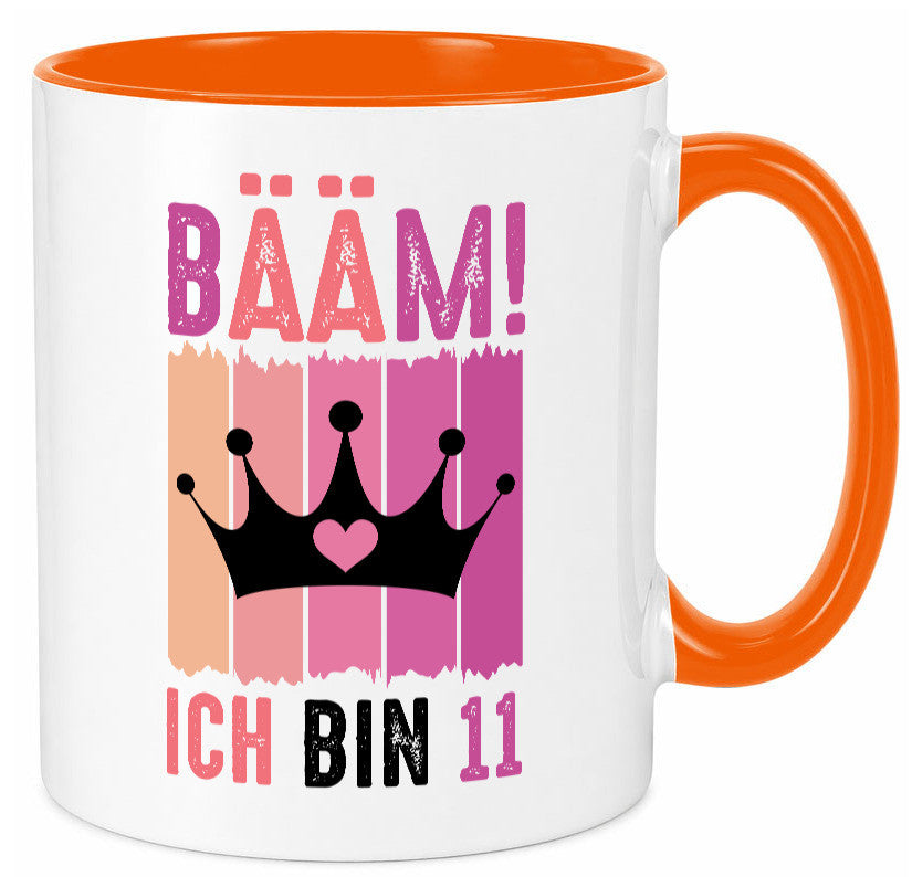 11. Geburtstag | 11 Jahre Bääm ich bin Krone Humor Geschenkidee Tasse
