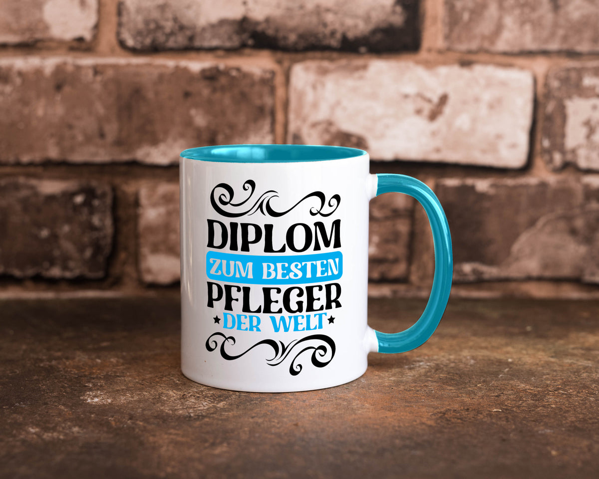 Bester Pfleger der Welt | Altenpfleger Pflegekraft lustig Humor Geschenkidee Tasse