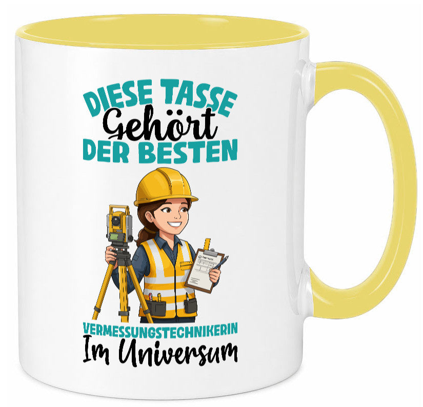 Im Universum: Vermessungstechnikerin | Techniker lustiger Spruch Geschenk Humor