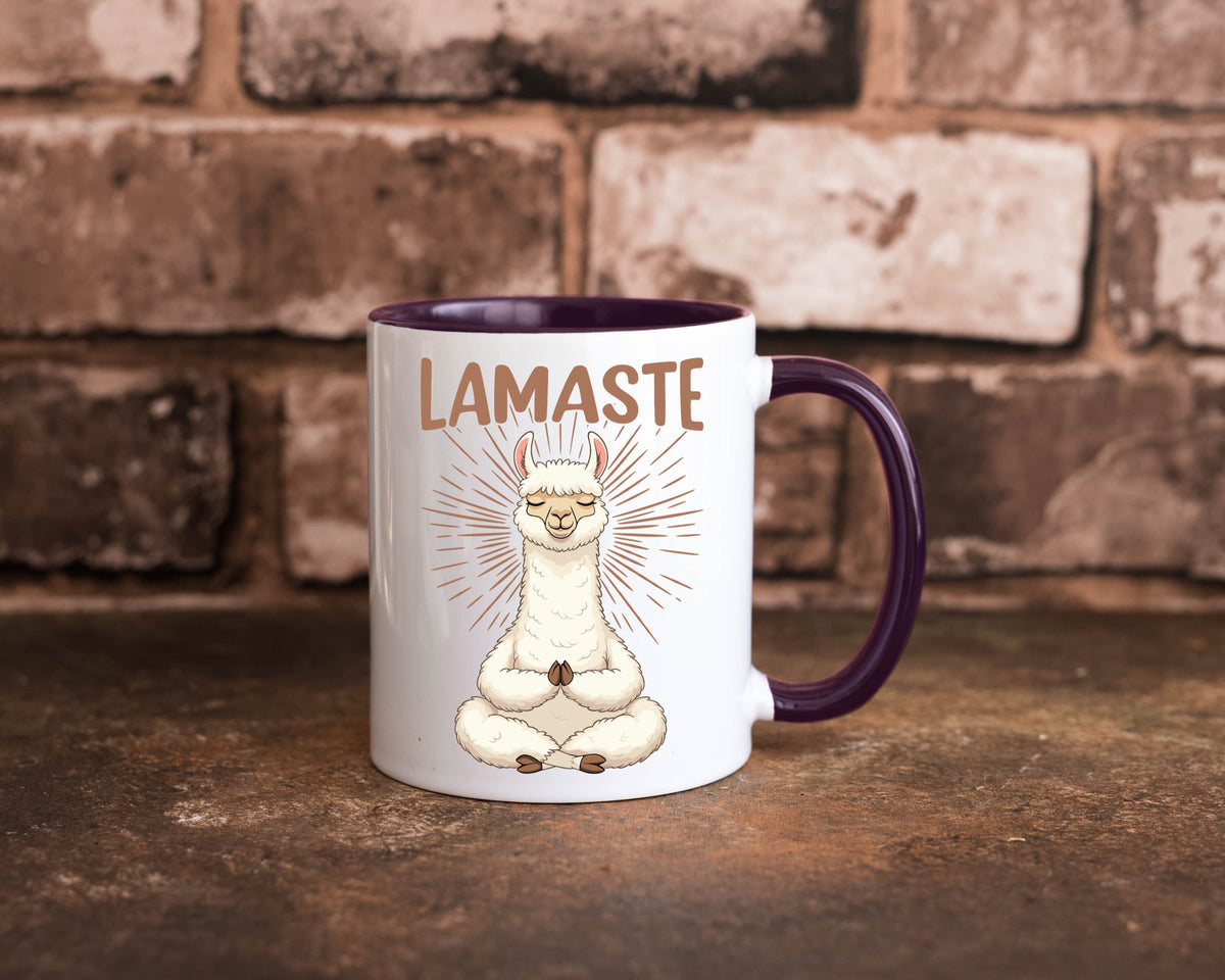 Lamaste | Lama Namaste lustiger Spruch Geschenk Humor Geschenkidee Tasse