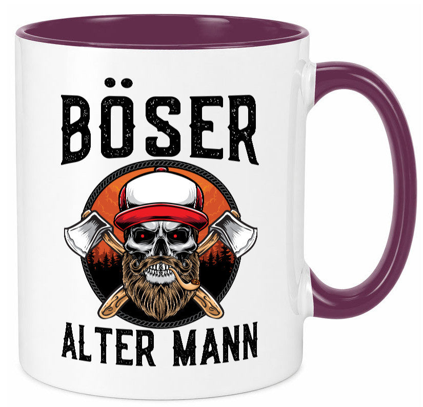 Böser alter Mann Humor Geschenkidee Tasse