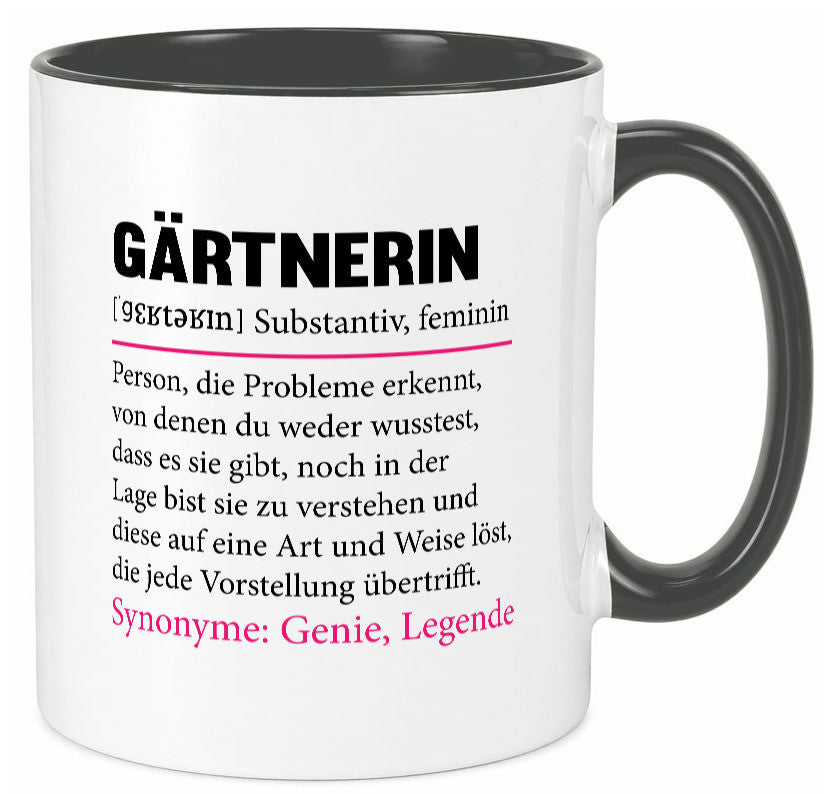 Gärtnerin | lustig Gartenbau Beruf Spruch Geschenk Arbeit Kollegen Büro Tasse