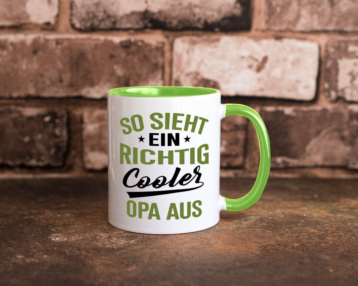 So sieht ein richtig Cooler Opa aus | Großvater Geschenkidee Familie Humor Tasse