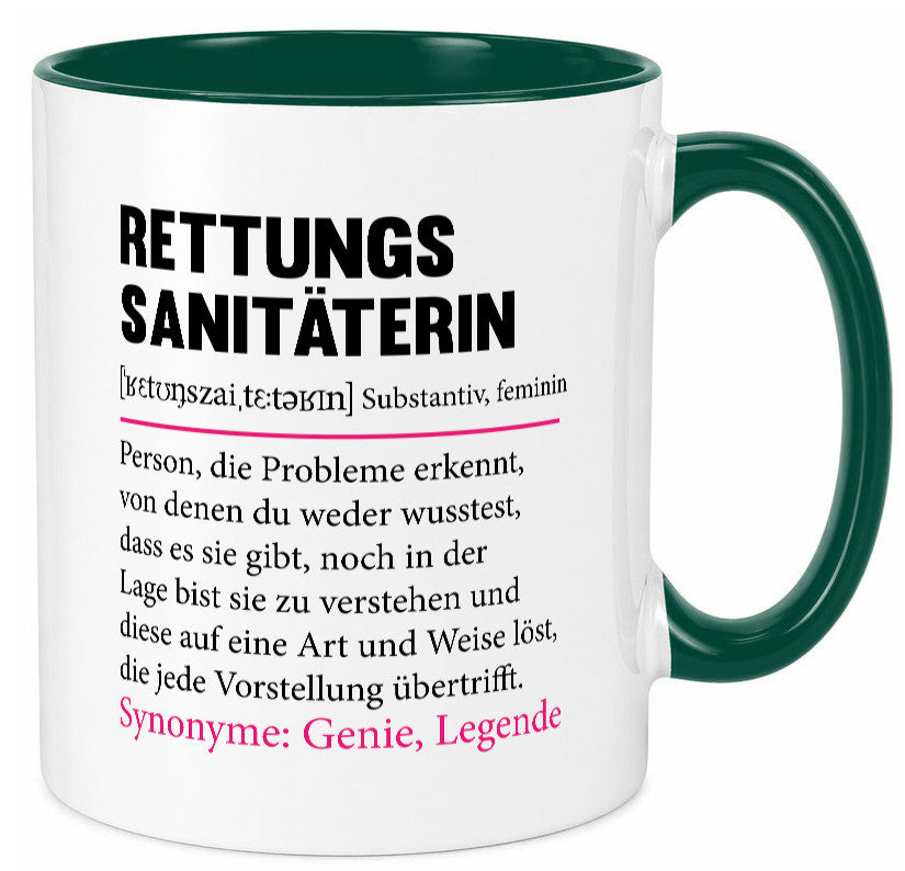 Rettungssanitäterin | Beruf Sanitäter Spruch v2 Humor Arbeit Kollegen Büro