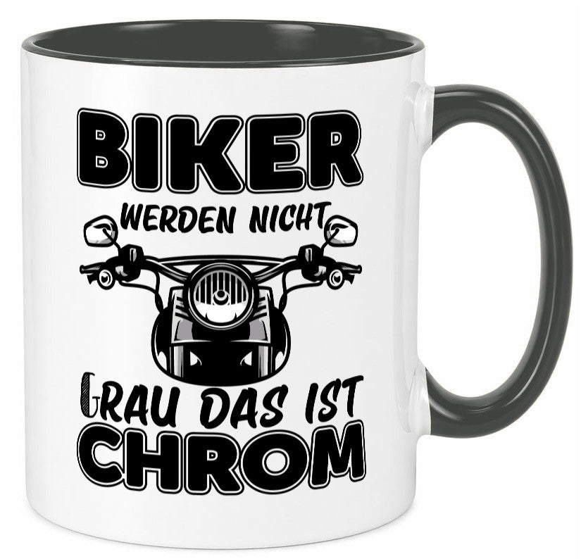 Biker werden nicht grau | Motorrradfahrer Tasse Humor Geschenkidee