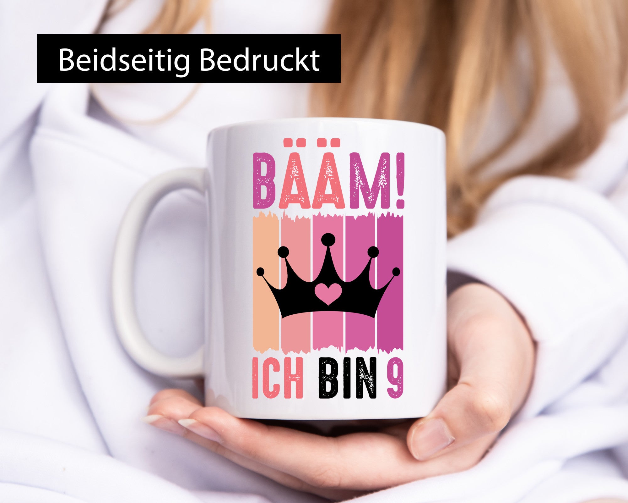 9. Geburtstag | 9 Jahre Bääm ich bin Krone Humor Geschenkidee Tasse