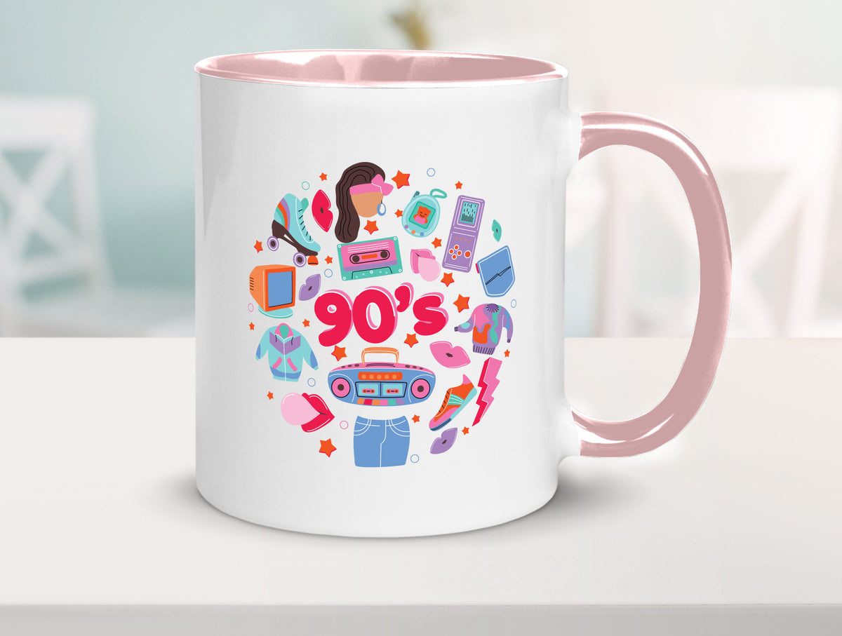 90er Jahre | Alte Zeit Nostalgie Humor Geschenkidee Tasse