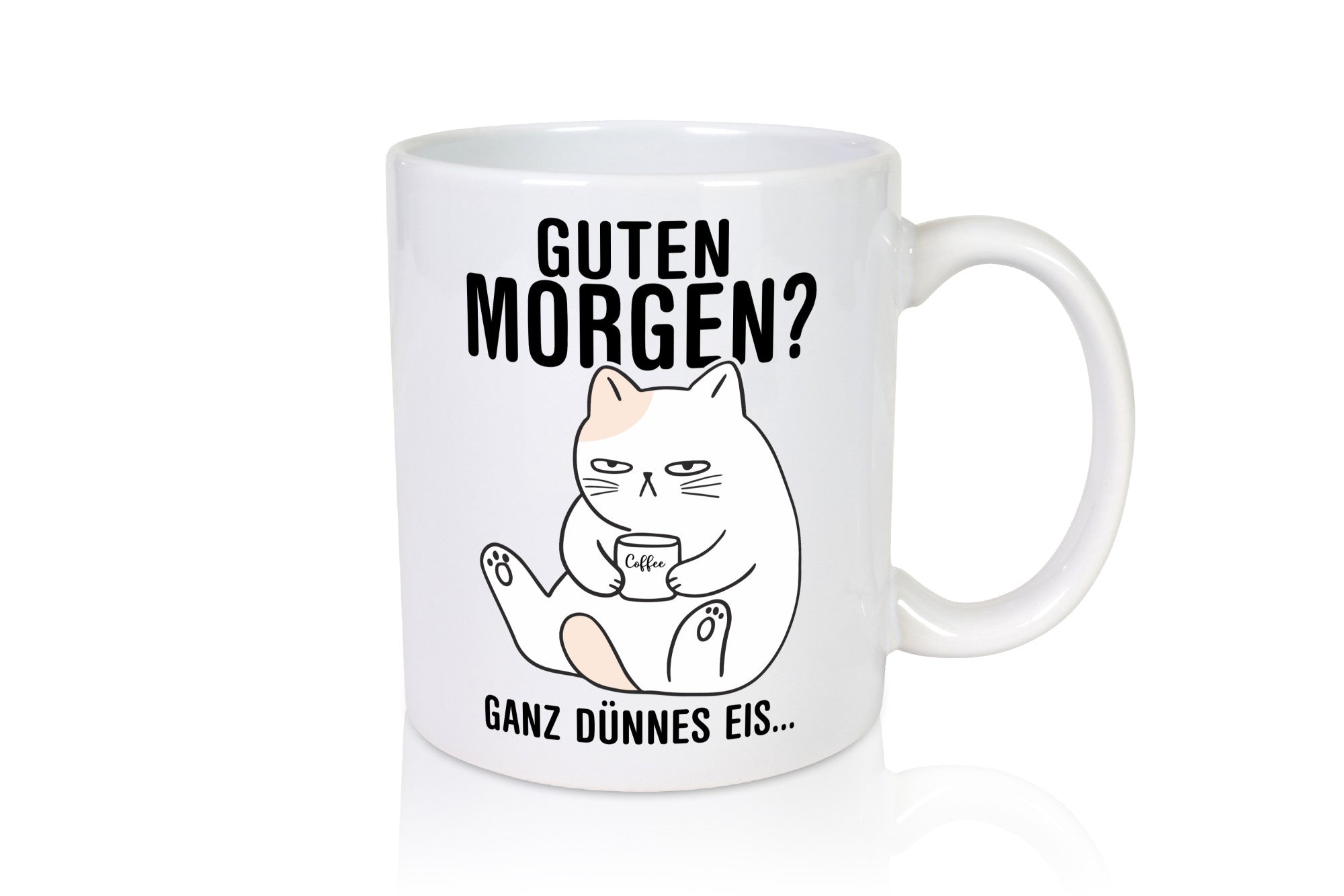 Guten Morgen? | Morgenmuffel Katze Freunde Familie Humor Geschenkidee Tasse
