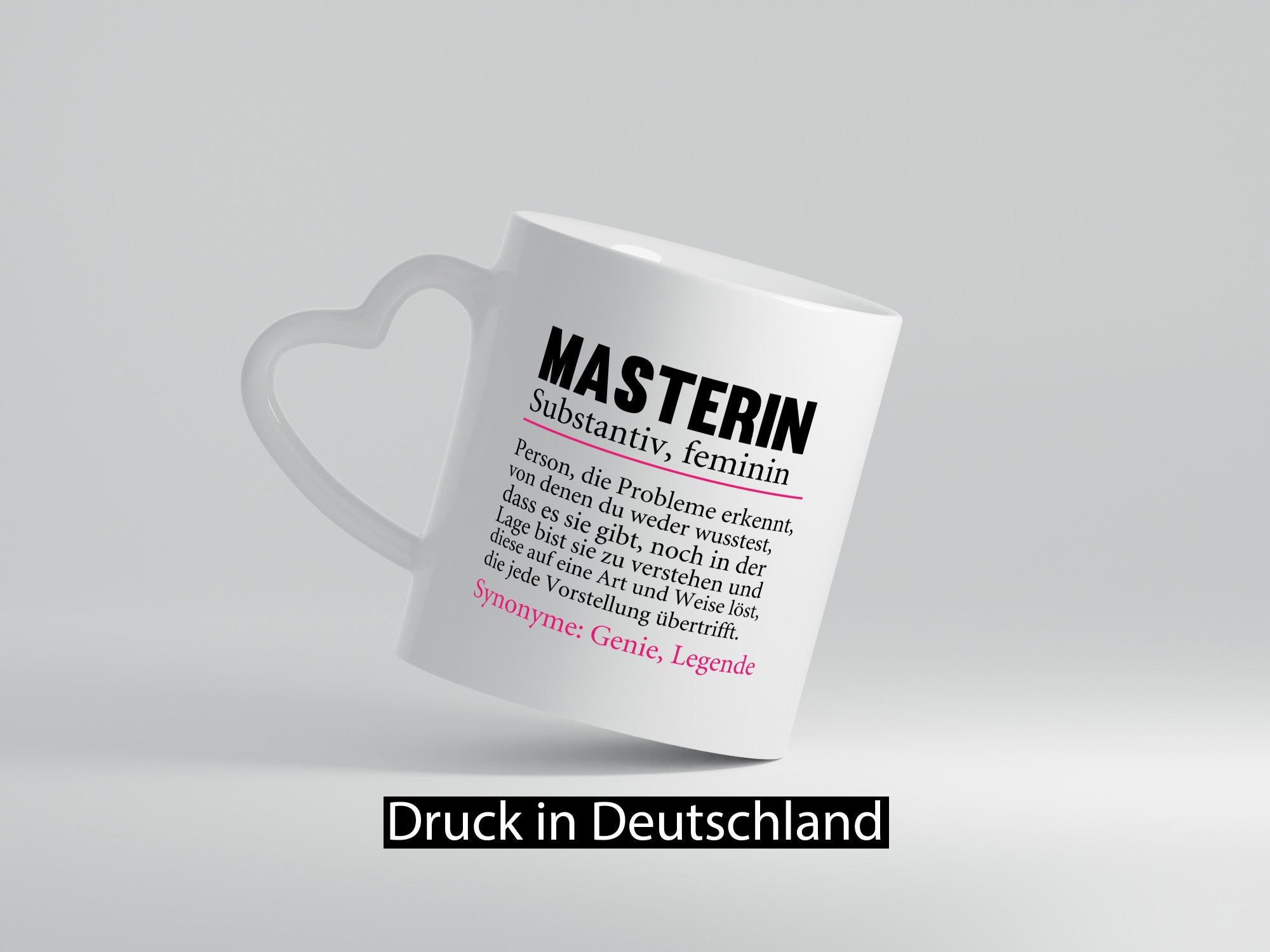 Masterin | Spruch Student Uni Master Studium Geschenkidee Humor Tasse