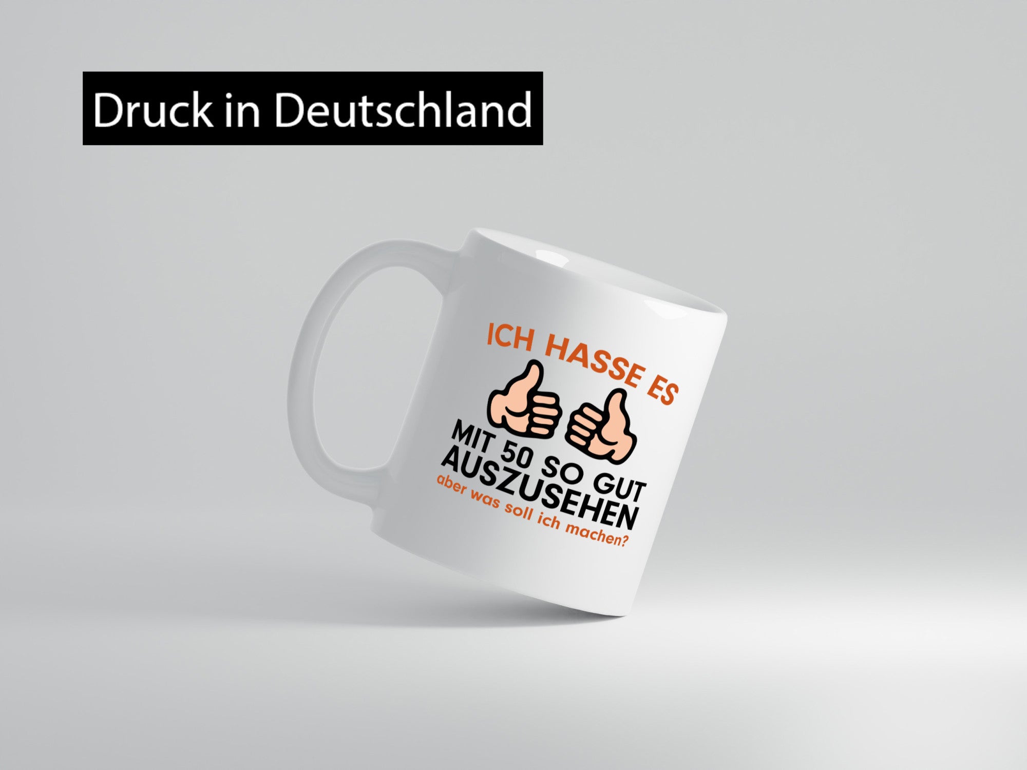 Mit 50 | Geburtstag lustiger Spruch 50er Geschenk Geschenkidee Tasse