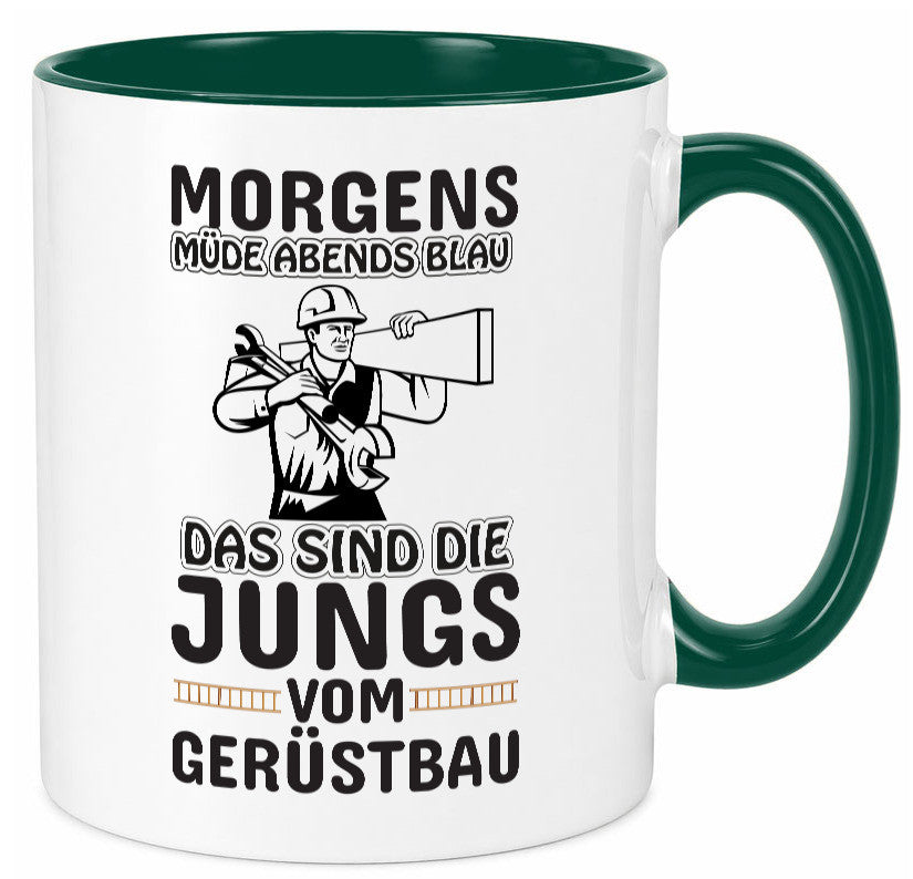 Jungs vom Gerüstbau | Gerüstbauer Tasse Baustelle Geschenk Humor Geschenkidee