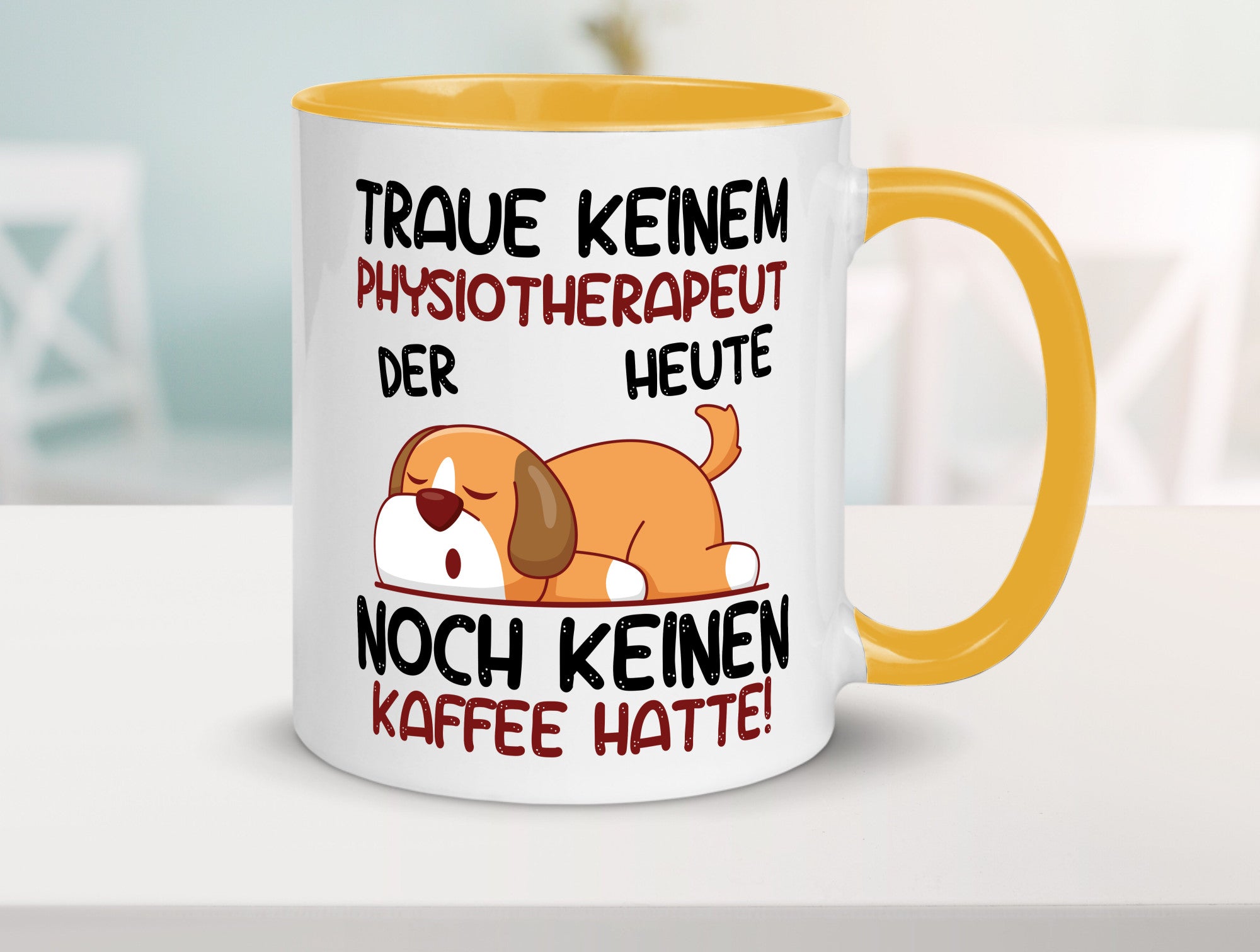 Traue keinem Physiotherapeut v2 Geschenkidee Humor Tasse