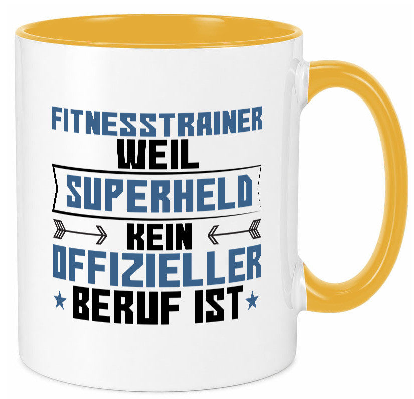 Superheld Fitnesstrainer | Personal Trainer Sport Geschenkidee Humor Tasse