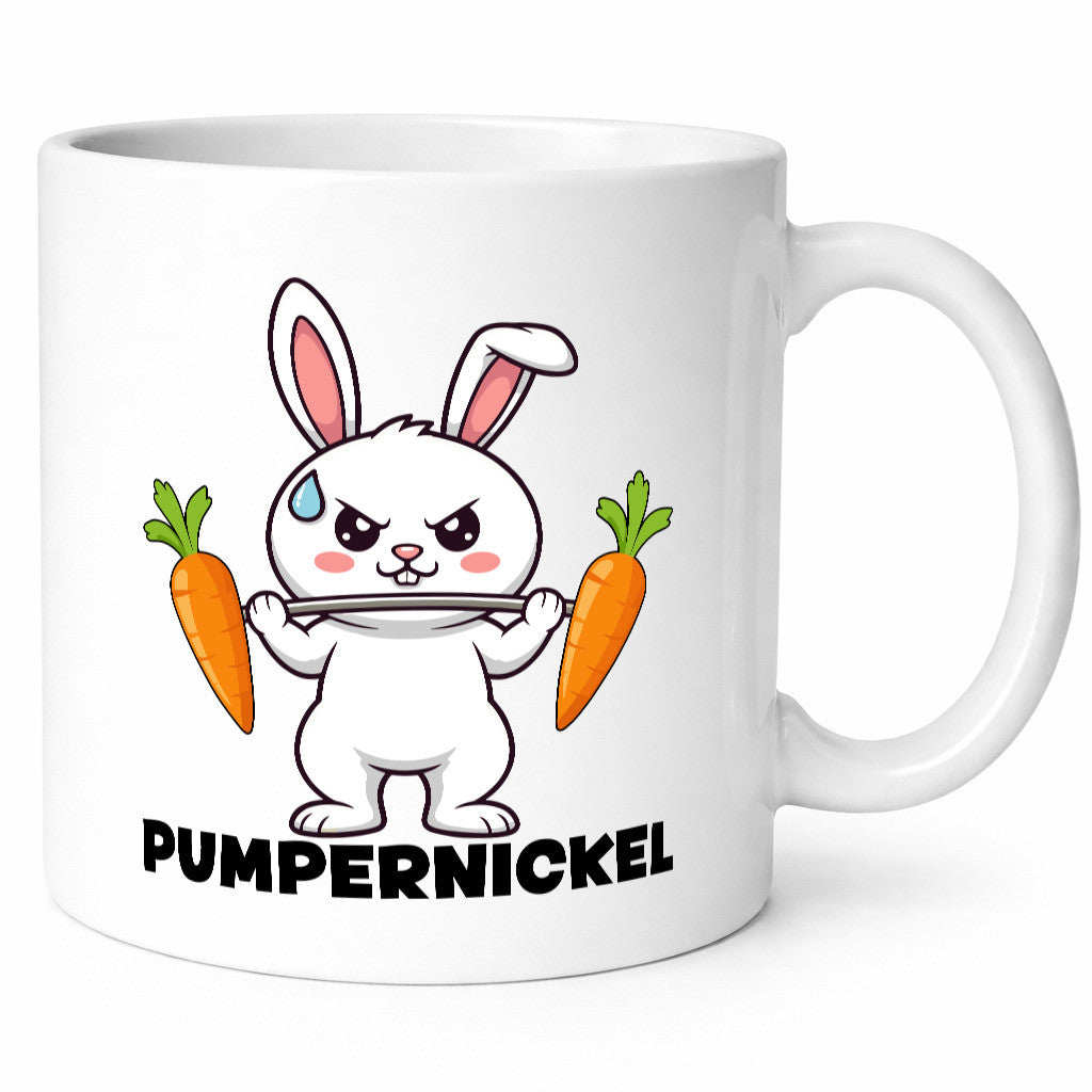 Pumpernickel | Krafttraining Kaninchen Fitness lustig Humor Geschenkidee