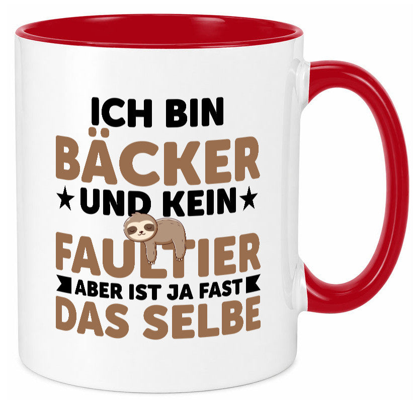 Ich bin kein Faultier: Bäcker | Bäckerei Backen Konditor Humor Tierliebhaber