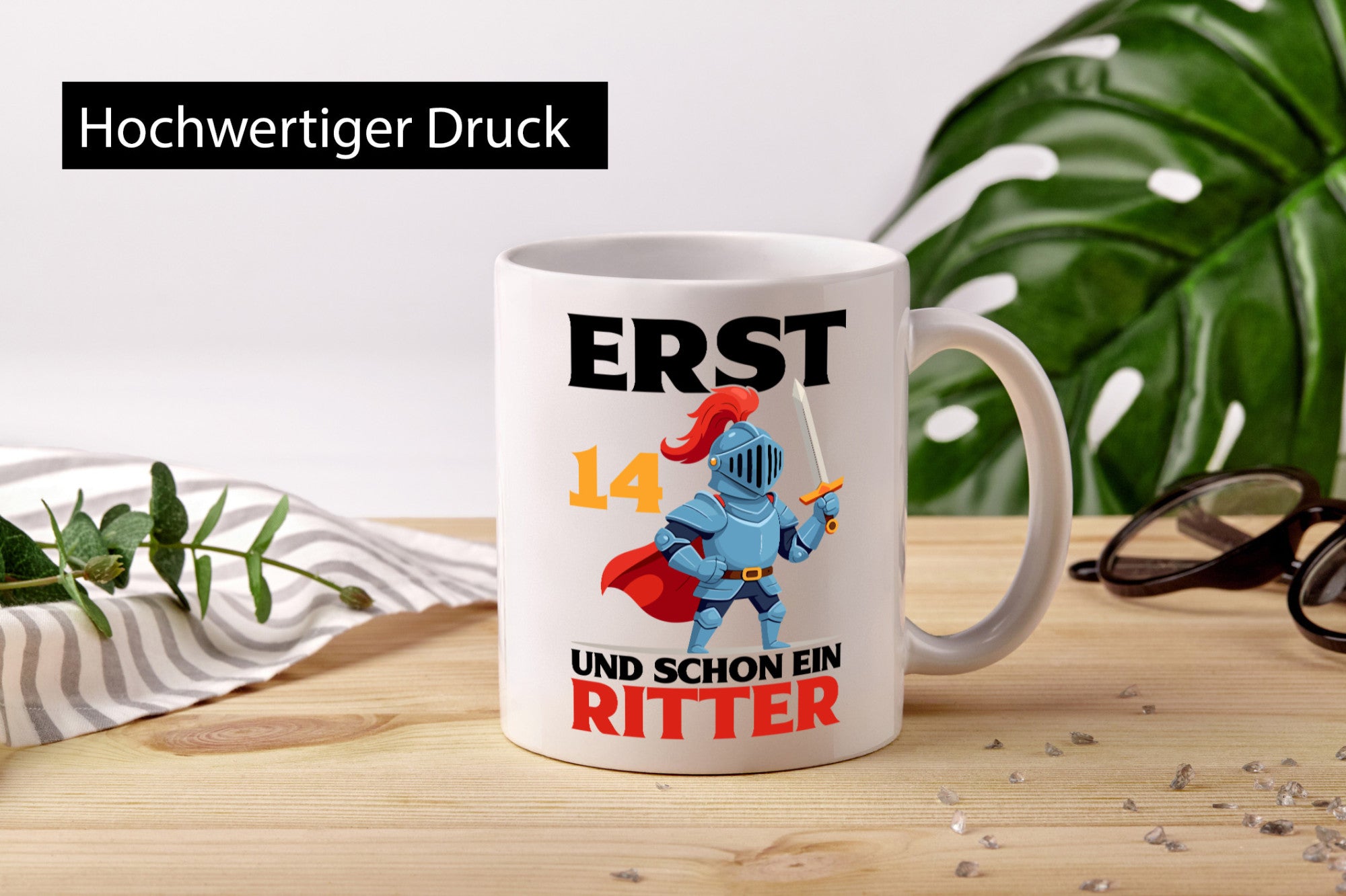 14. Geburtstag | 14 Jahre und schon ein Ritter Humor Geschenkidee Tasse