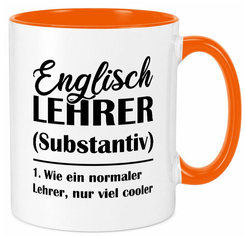 Englisch Lehrer, normal, nur viel cooler Geschenk Humor Geschenkidee lustiger Tasse
