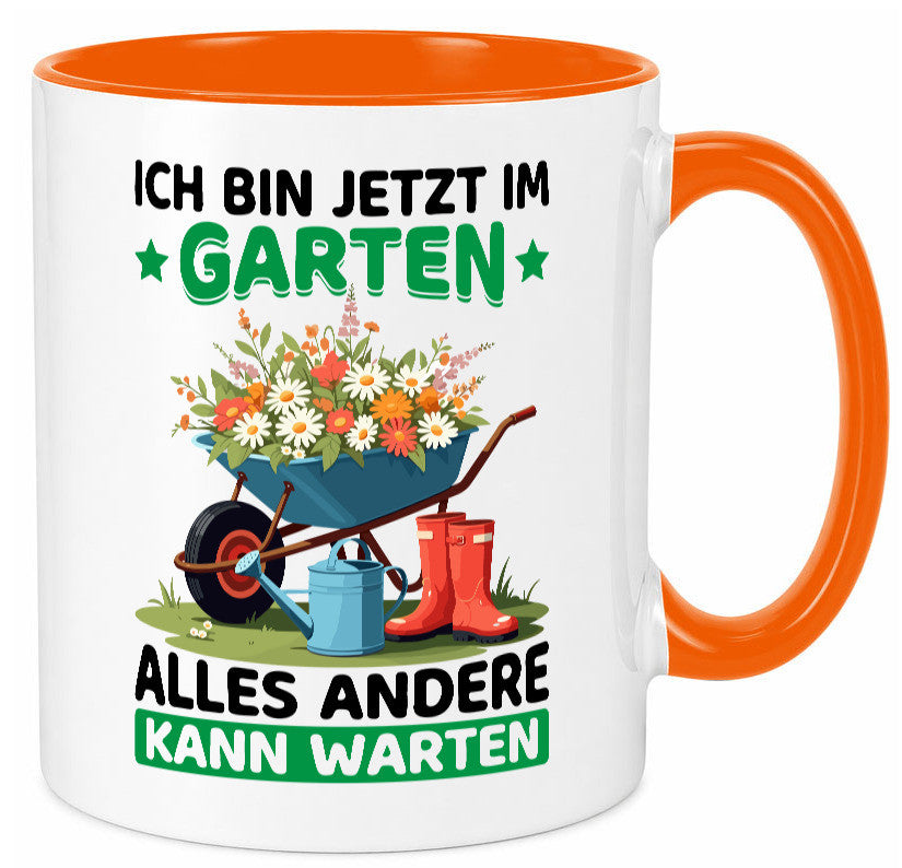 Im Garten alles andere kann warten | Gärtner Gartenarbeit Geschenk Arbeit