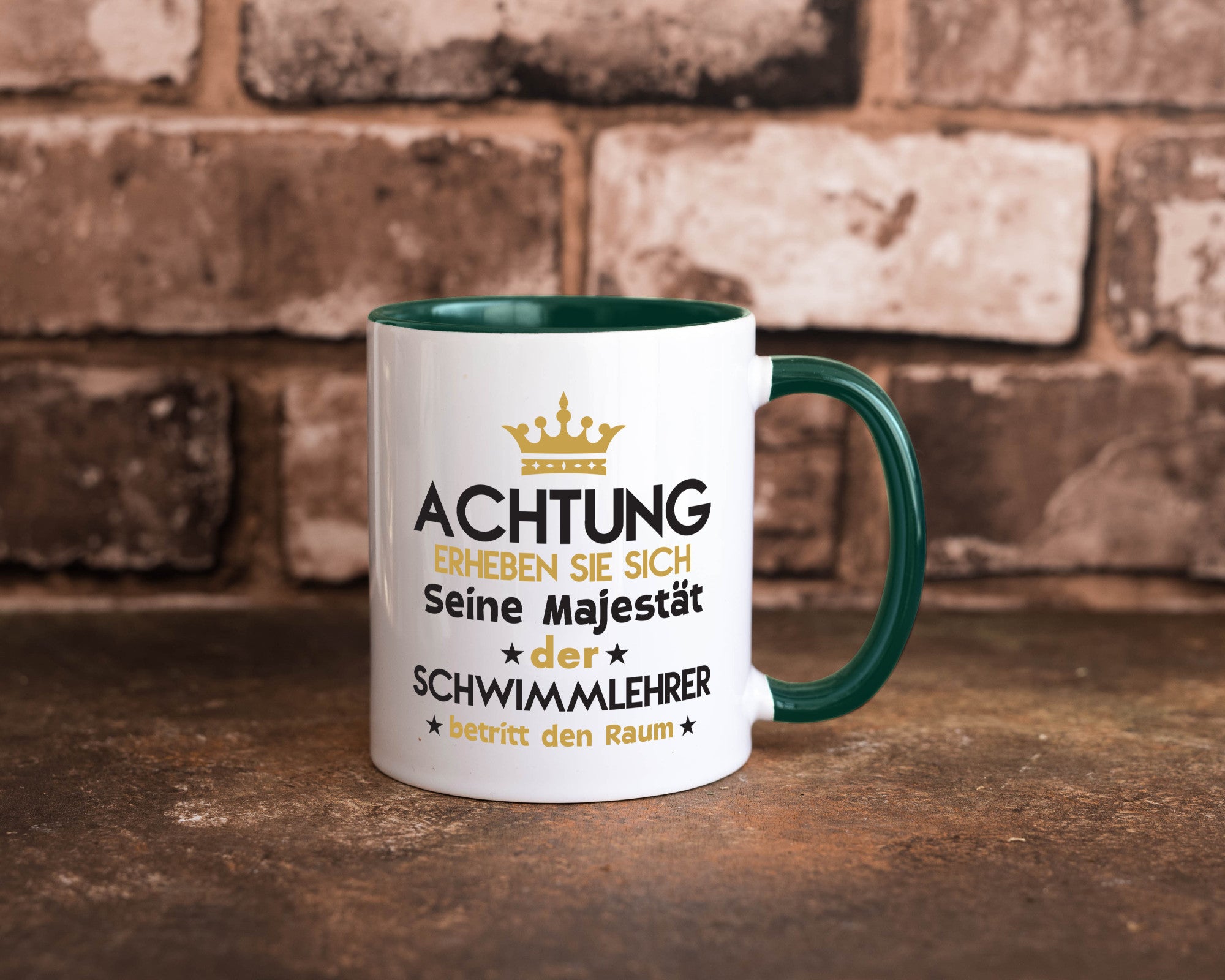 Seine Majestät Schwimmlehrer | Lehrer Schüler schwimmen Geschenkidee Humor Tasse