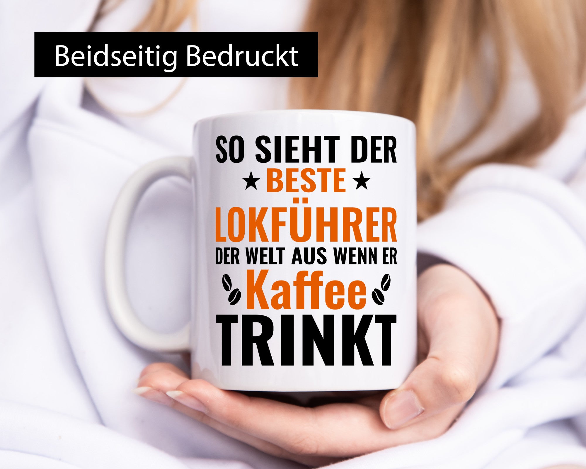 Kaffee trinkt: Lokführer | Zug Beruf lustiger Spruch Geschenk Arbeit Kollegen