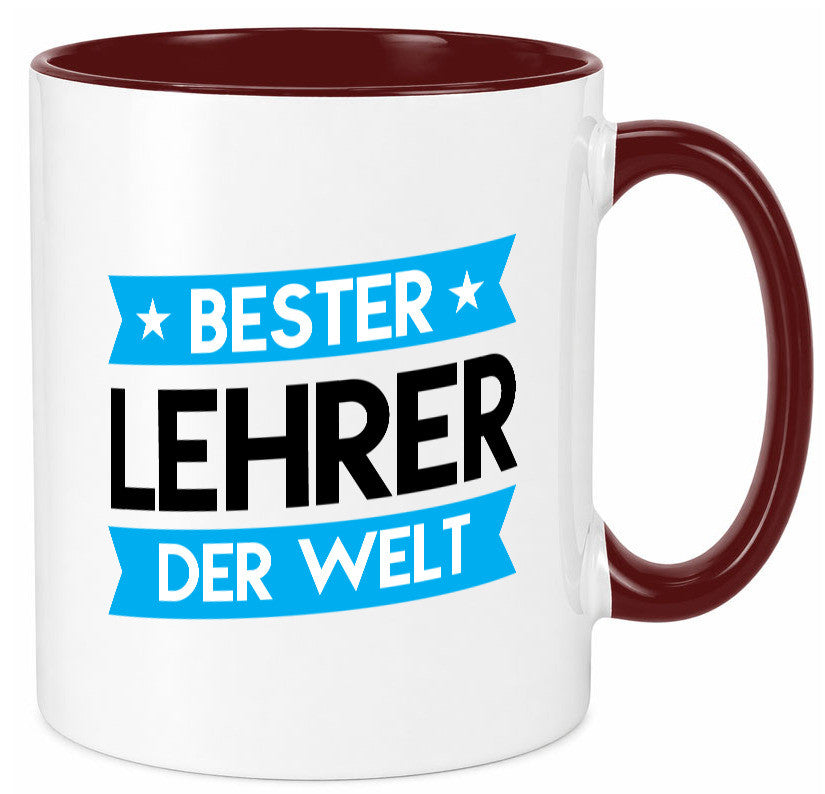 Bester Lehrer | Schule Beruf Schüler Geschenkidee Arbeit Kollegen Büro Humor Tasse