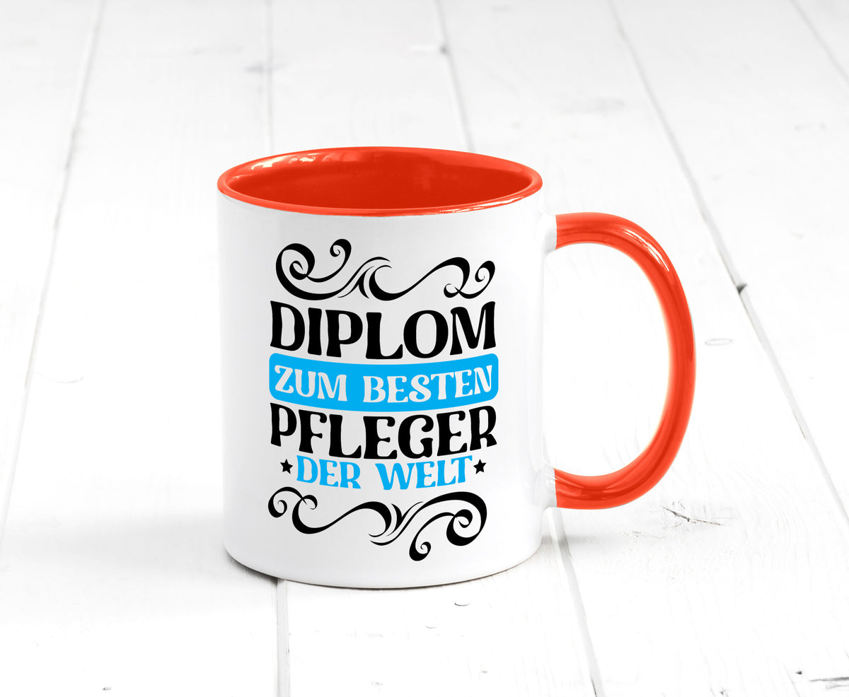 Bester Pfleger der Welt | Altenpfleger Pflegekraft lustig Humor Geschenkidee Tasse