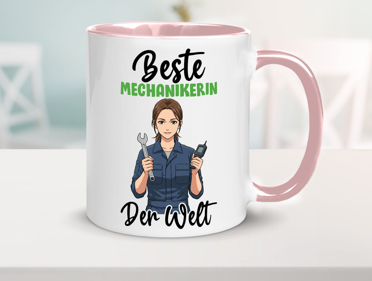 Beste Mechanikerin | KFZ v2 Humor Geschenkidee Tasse