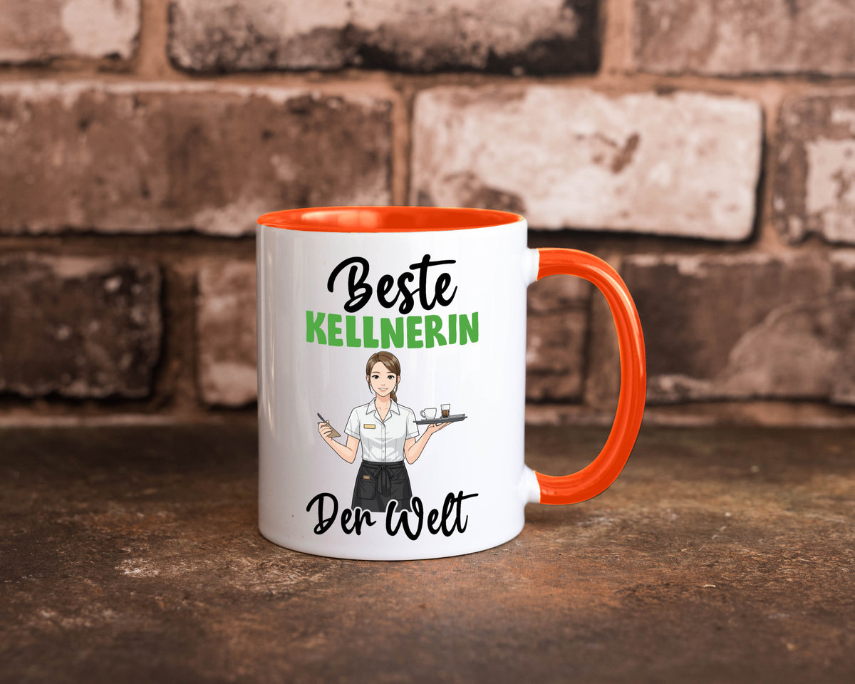 Beste Kellnerin | Beruf kellnern Bedienung v2 Humor Arbeit Kollegen Büro Tasse