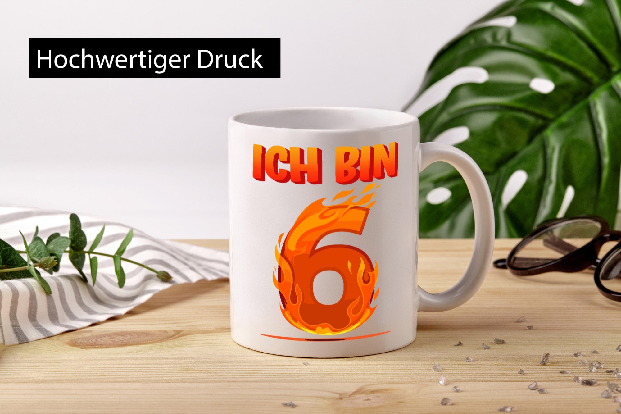 6. Geburtstag | 6 Jahre Drache lustig Geschenkidee Geschenk Tasse